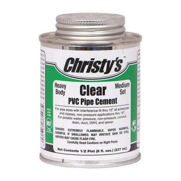 Christys Pipe Cement,Clear,8 oz. RH-HCLV-HP-24