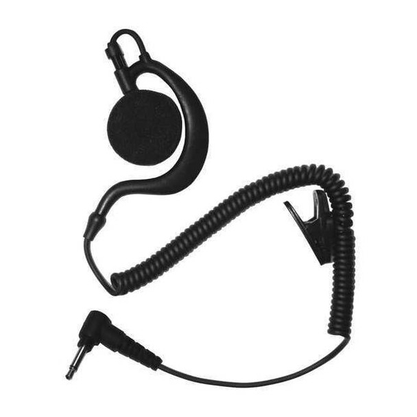 Earphone Connection Earhook Listen Only Earpiece,Black EP1BCLS