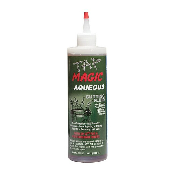 Cutting Fluid, Aqueous, Semisynthetic, 16 fl oz, Squeeze Bottle, Amber