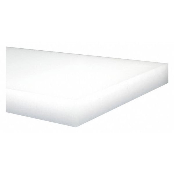 Off-White HDPE Sheet Stock 12" L x 12" W x 0.125" Thick