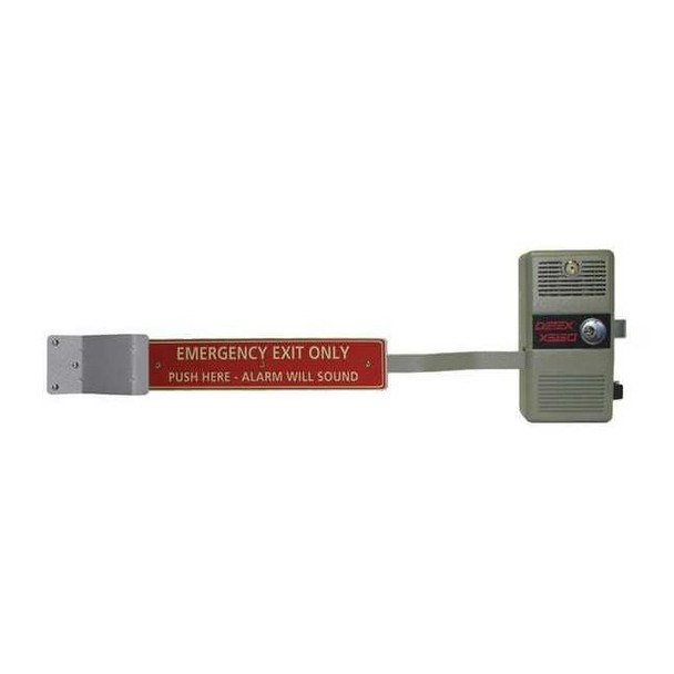 Detex Exit Door Alarm,Gray,Steel,100 dB ECL-600 GRAY