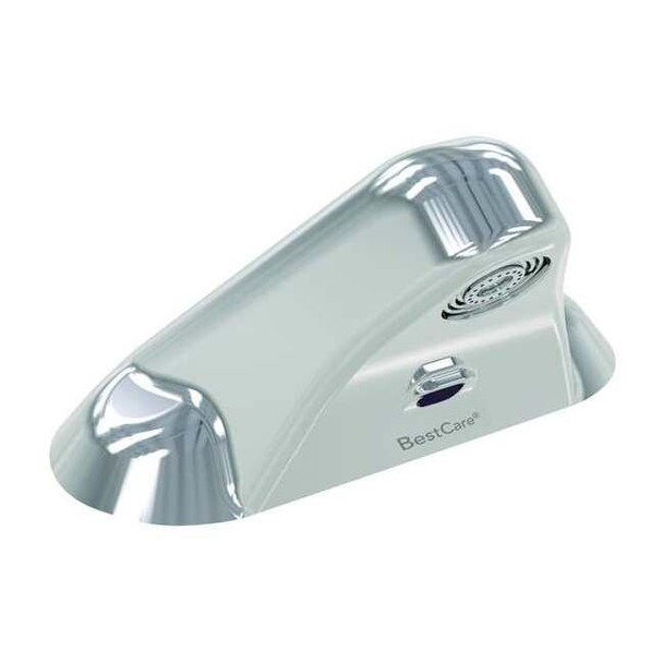 Sensor 4" Mount, 3 Hole Ligature Resistant Bathroom Faucet, Chrome plated