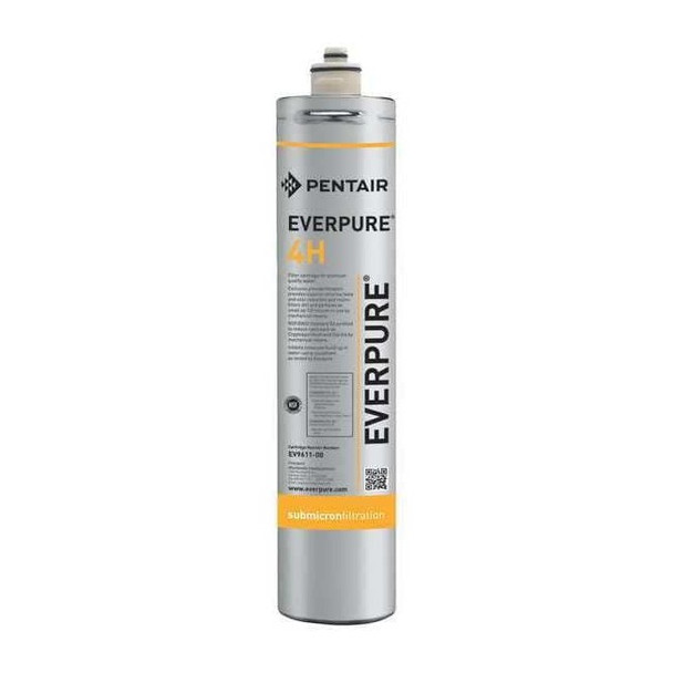 Quick Connect Filter, 0.5 gpm, 0.5 Micron, 3-1/4" O.D., 14 1/2 in H