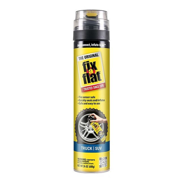 Fix-A-Flat Tire Inflator,24 oz.,2-51/64" dia. S60369