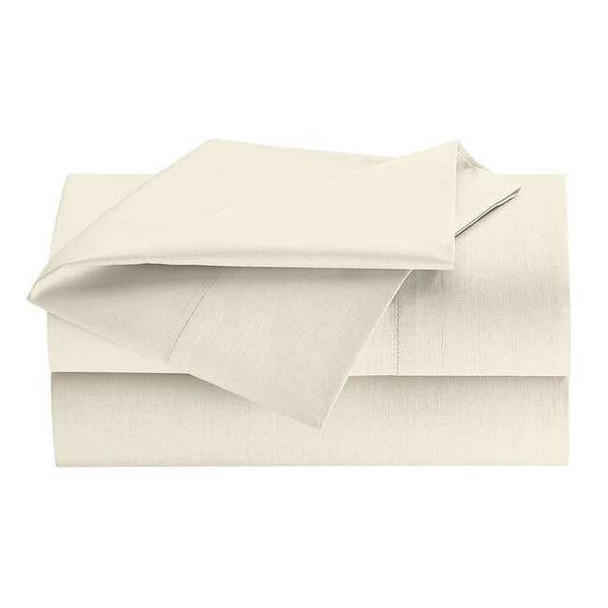 Martex Flat Sheet,XL Twin,Bone,69" W,115" L,PK6 1A05260