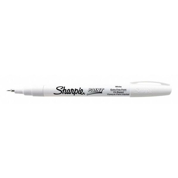 Sharpie Paint Marker,Extra Fine Point,White,PK12 35531 Sharpie Paint Marker,Extra Fine Point,White,PK12 35531