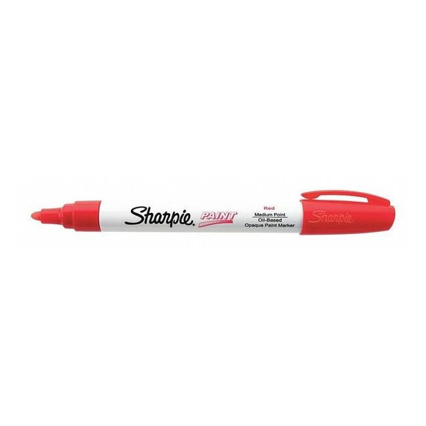 Sharpie Liquid Paint Marker, Red, Fiber, PK12 35550