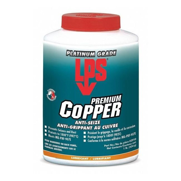 Lps Copper Anti-Seize,Jar,16 oz. Net Weight 02910