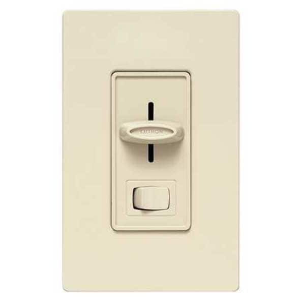 Lutron Lighting Dimmer, Slide, 1000W, Decora, Ivory CT-103P-IV