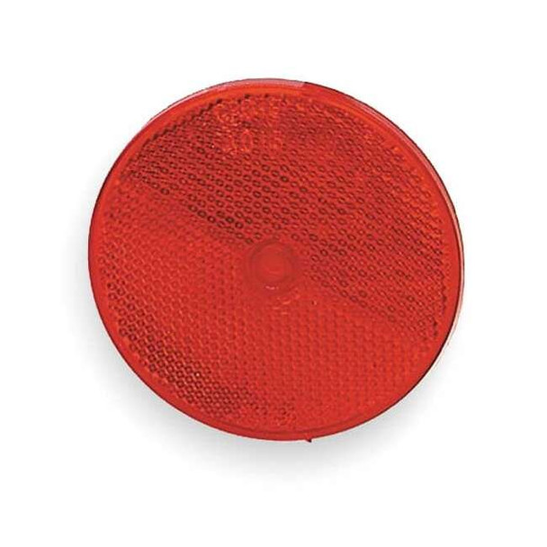 Grote Reflector, Screw-On, Red, Round, Dia 2 In 41012