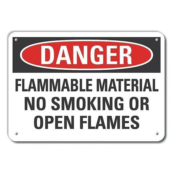 Danger Sign, 10" H, 14 in W,  Horizontal Rectangle, English, LCU4-0609-NA_14X10