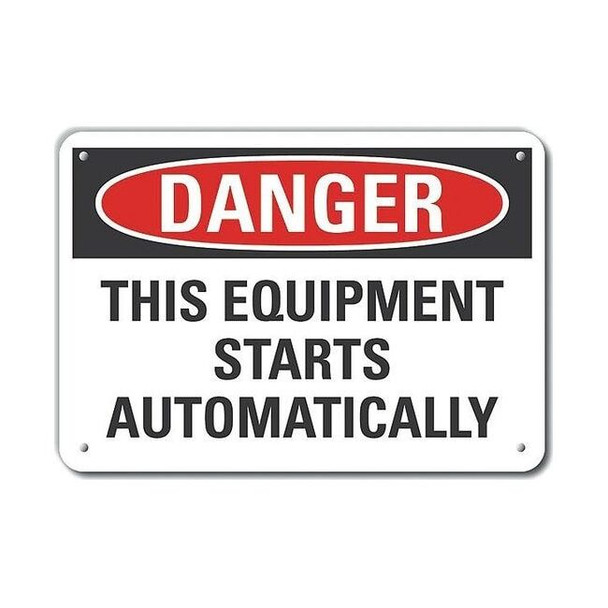 Lyle Refl Alum Danger This,10"x7", LCU4-0540-RA_10X7 LCU4-0540-RA_10X7