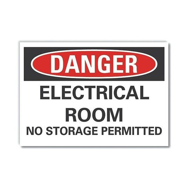 Danger Sign, 7 in Height, 10 in Width, Polyester, Vertical Rectangle, English