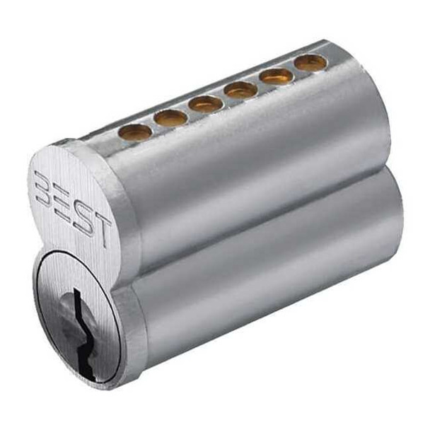 Best Interchangeable Core, Satin Chromium Plated, Keyway Type L 1C6L1626