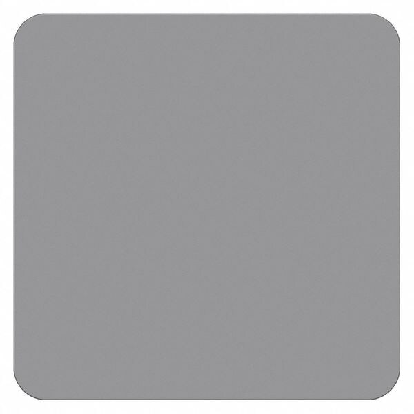 Blank Sign, 18" W, 18" H, No Text, Recycled Aluminum, White