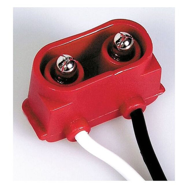 LED Connector, 18 AWG Max, 1 Port, Black, White, PVC Insulation, 14 V