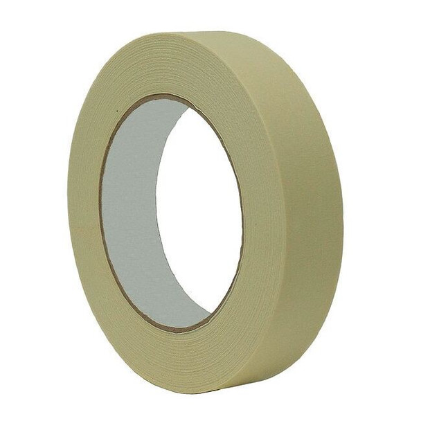 Painter's Tape, 3/4 in W x 60 yd L, 6.3 mil Thick, Tan, Rubber Adhesive