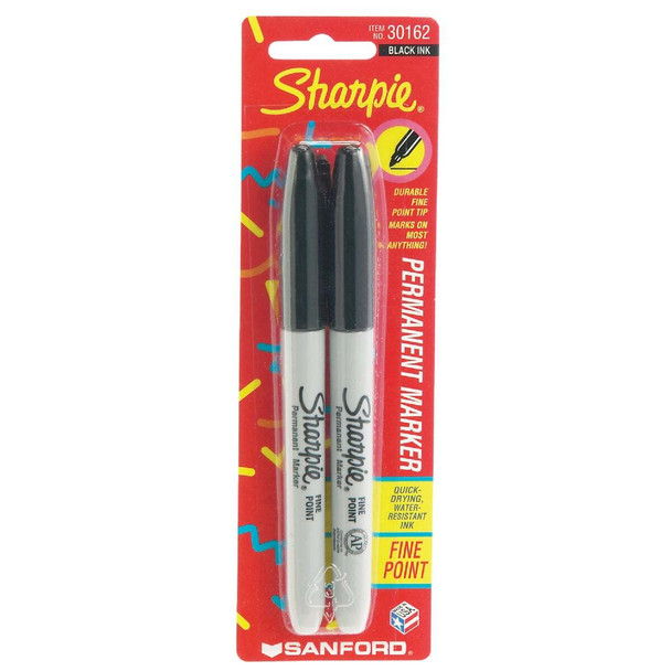 Sharpie Black Fine Point Permanent Marker (2-Pack) 30162PP