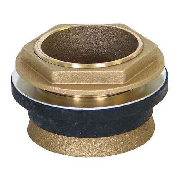 Kissler Toilet Spud, 1-1/2", Brass, Brass 57-0520