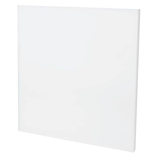 White Polypropylene Sheet Stock 12" L x 12" W x 0.250" Thick
