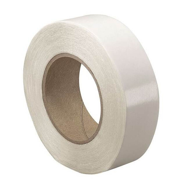 Double-Sided Splicing Tape, 1/4 in W, 36 yd L, 8.5 mil, Vinyl Film, Double-Sided