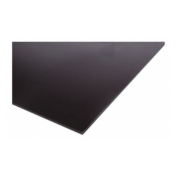 Black UHMW Sheet Stock 12" L x 12" W x 0.250" Thick
