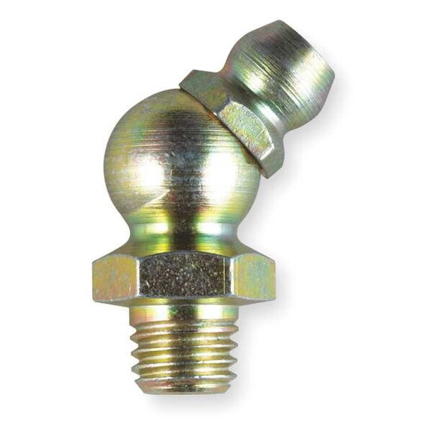 Kingfisher Grease Fitting,Steel,1 in,8,000 psi,PK10 1XGK6