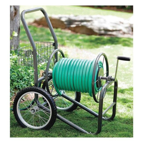 Liberty Garden Portable Hose Cart,Steel,17 In. Dia. 2PAZ3