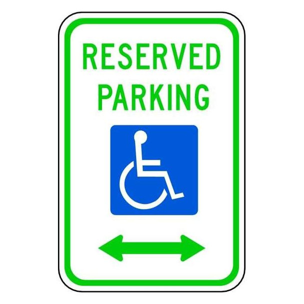 Lyle Reserved Parking Parking Sign,18" x 12, R7-8D-12HA R7-8D-12HA