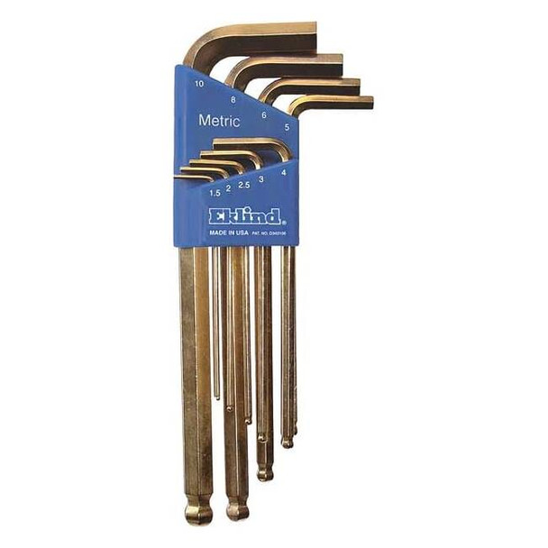 Eklind 9 Piece Metric L-Shape Hex Key Set, 13809 13809