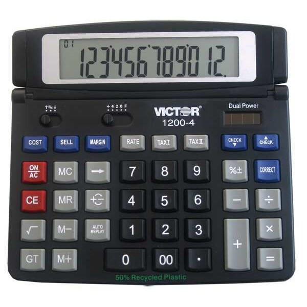 Victor Technology Calculator,Desktop,12 Digits 1200-4
