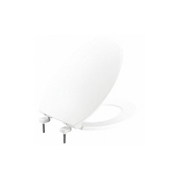 Bemis Toilet Seat With Cover, Plastic, Elongated, White 7600T 000