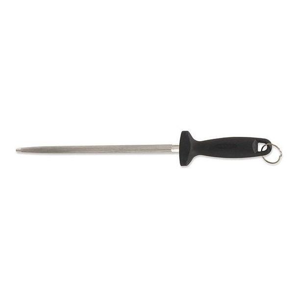 Crestware Sharpening Steel,12 in. L,Black KN10