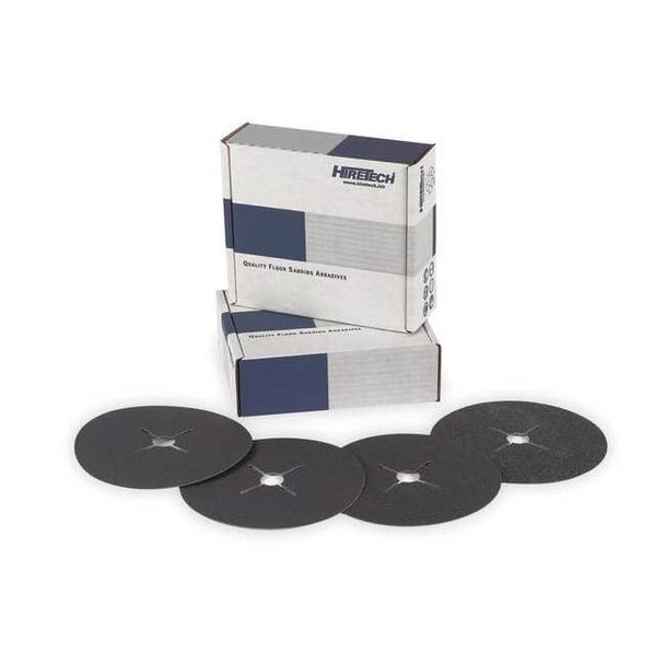 Hiretech Abrasive Disc,Paper Back 24 Grit,PK25 01044