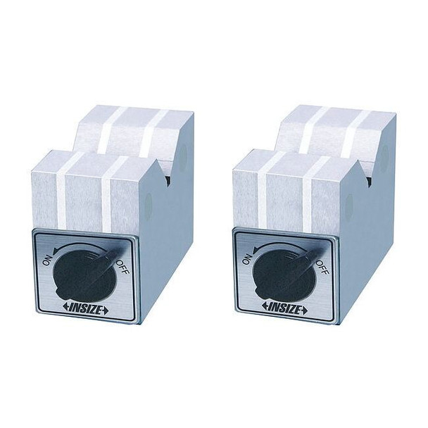 Insize Magnetic V-Block Set,V Block Shape,Steel 6891-1