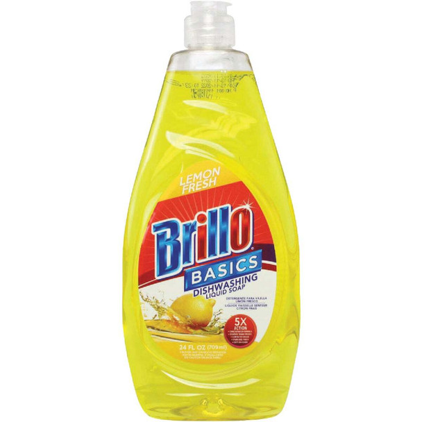 Brillo Basics 24 Oz. Lemon Liquid Dish Soap BB-28091 Pack of 12