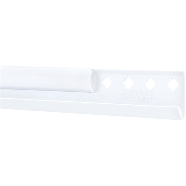 FreedomRail 60 In. White Horizontal Hanging Rail with Cover 7913456011