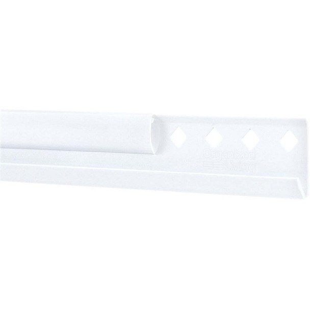FreedomRail 78 In. White Horizontal Hanging Rail with Cover 7913457811