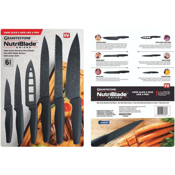 GraniteStone NutriBlade Knife Set (6-Piece) 7665