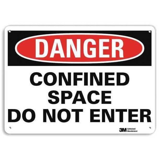 Lyle Danger Sign,10" Wx7" H,0.04" Thickness, U1-1033-NA_10x7 U1-1033-NA_10x7