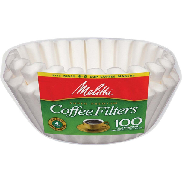 Melitta Junior 4-6 Cup Basket Coffee Filter (100-Pack) 62995