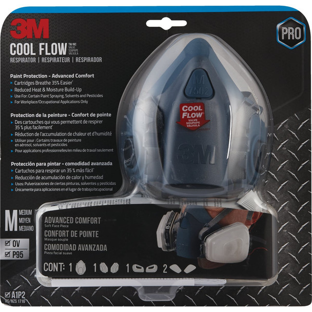 3M OV/P95 Professional Paint Respirator 7512PA1-A-PS 3M OV/P95 Professional Paint Respirator 7512PA1-A-PS