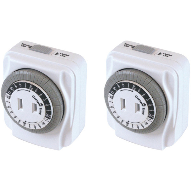 Prime 125V 24 Hr. Indoor Timer (2-Pack) TNI24111X2