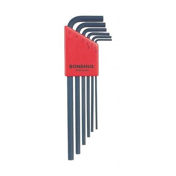 Bondhus 6 Piece Metric L-Shape Hex Key Set, 12146 12146