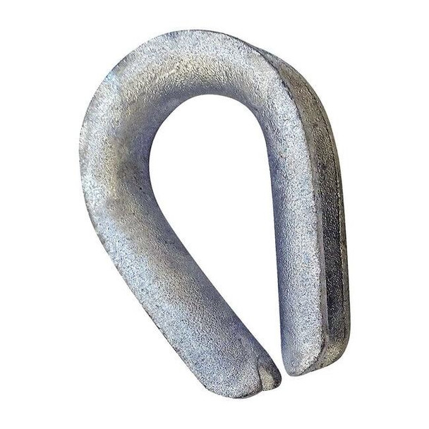 Crosby Wire Rope Thimble,5/8 in.,Steel 1037755