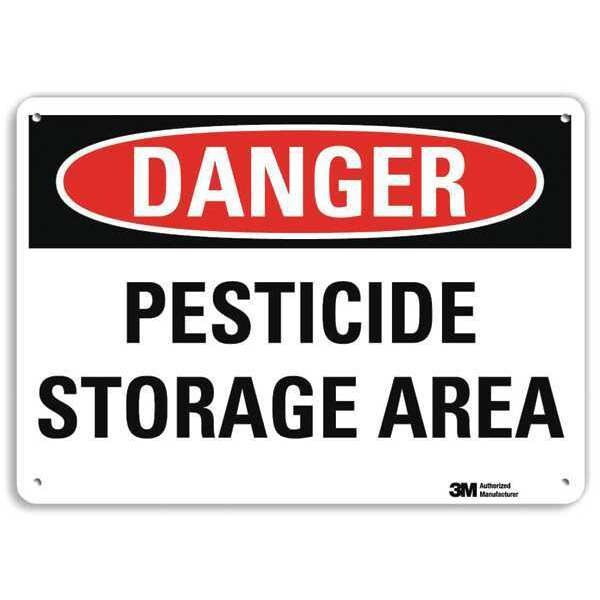 Lyle Danger Sign,4 Hole Mount,10in W x 7in H, U3-1908-RA_10X7 U3-1908-RA_10X7