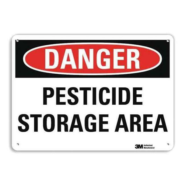 Lyle Danger Sign,4 Hole Mount,10in W x 7in H, U3-1908-RA_10X7 U3-1908-RA_10X7