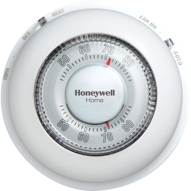 Honeywell Home Heat or Cool Off White Round Wall Thermostat CT87N1001/N