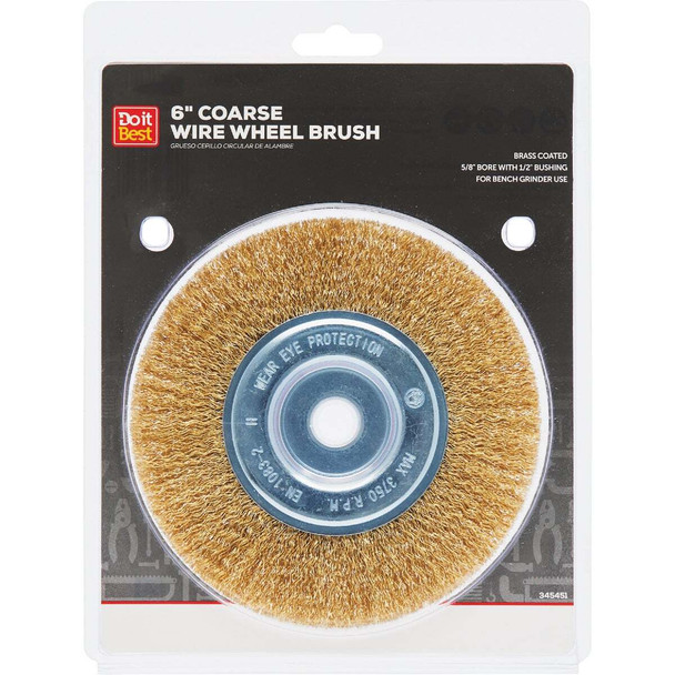 Do it Best 6 In. Coarse Bench Grinder Wire Wheel 600 515-9009