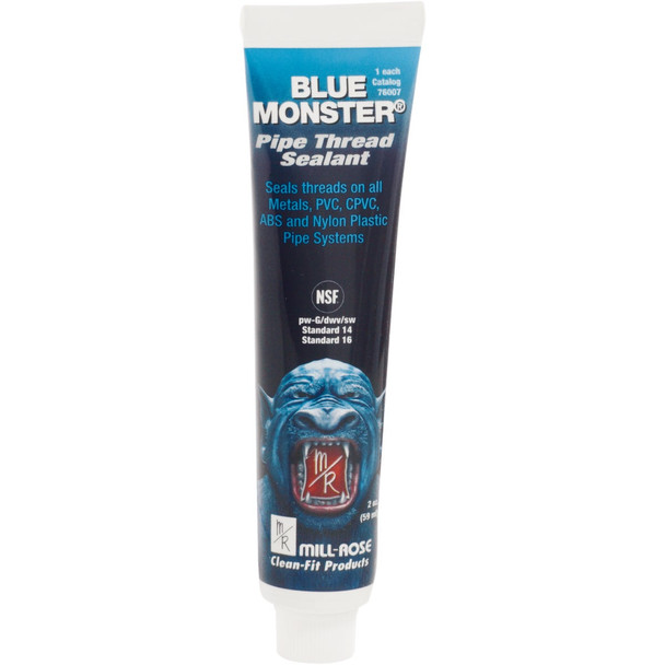BLUE MONSTER 2 Oz. Blue Industrial Grade Pipe Thread Compound 76007 BLUE MONSTER 2 Oz. Blue Industrial Grade Pipe Thread Compound 76007